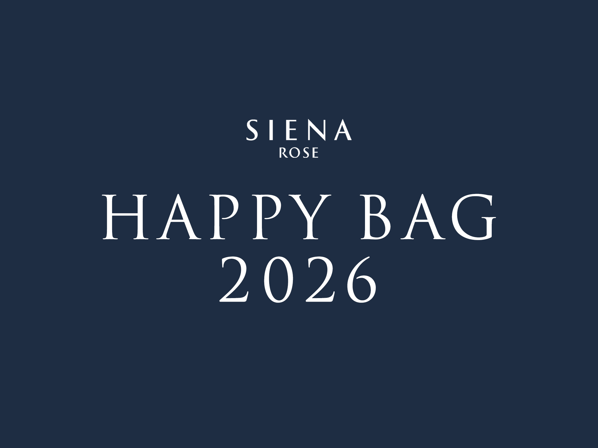 HAPPY BAG 2026》発売日のお知らせ HAPPY BAG 2026》発売日のお知らせ