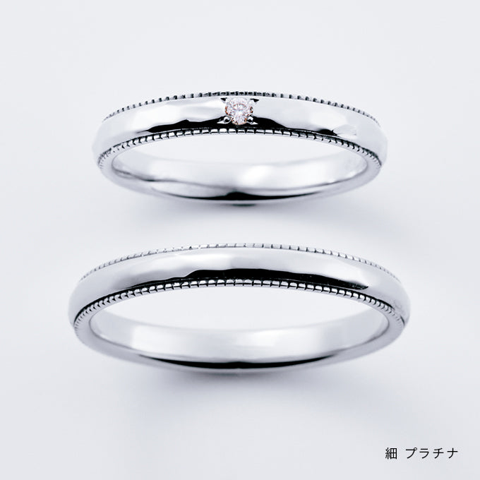 結婚指輪 叶える誓い細 プラチナ 商品画像