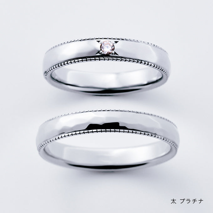 結婚指輪 叶える誓い太 プラチナ 商品画像