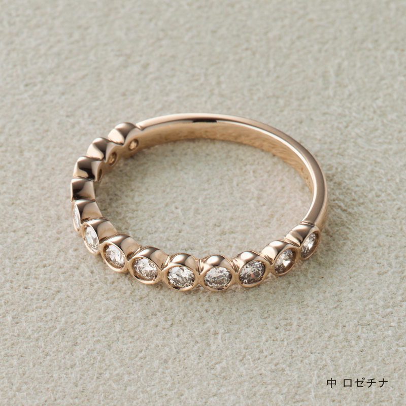 結婚指輪 叶えるベゼル クリアダイヤ ロゼチナ 商品画像