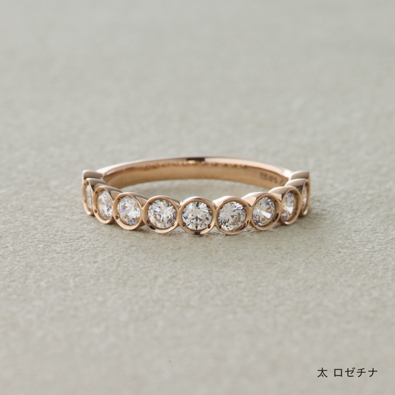 結婚指輪 叶えるベゼル クリアダイヤ ロゼチナ 商品画像