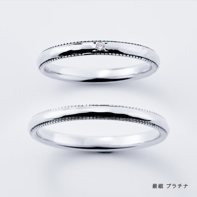 結婚指輪 叶える誓い最細 プラチナ 商品画像