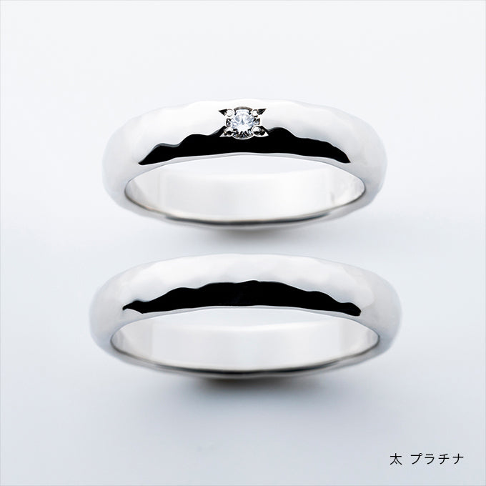 叶えるリング「きれいめ」プラチナ太