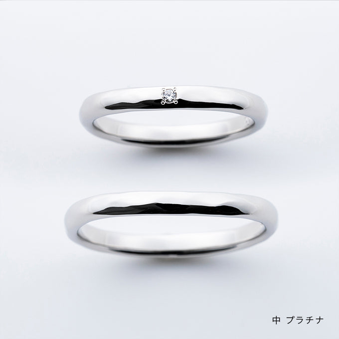 叶えるリング「曲線」プラチナ中