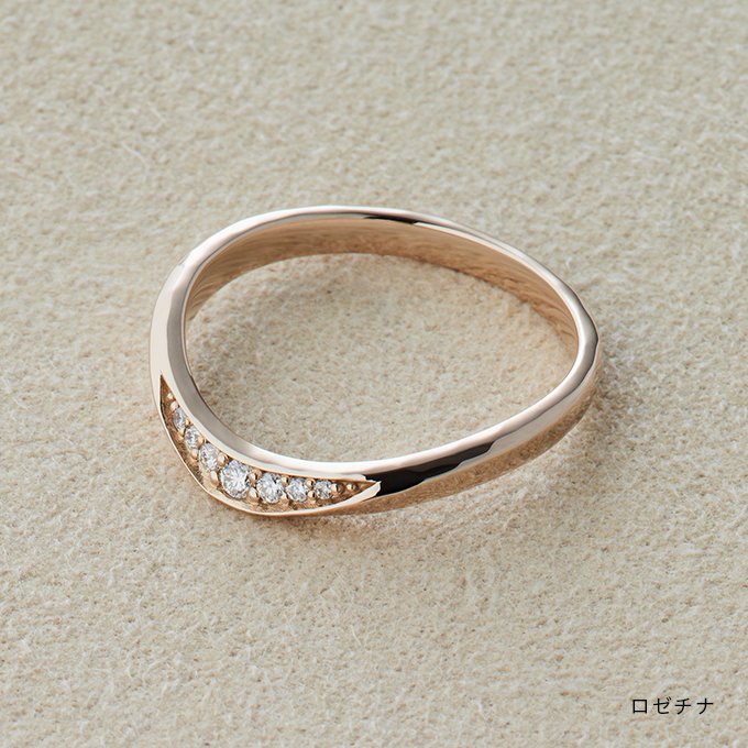 結婚指輪 まなざしワイド ロゼチナ 商品画像