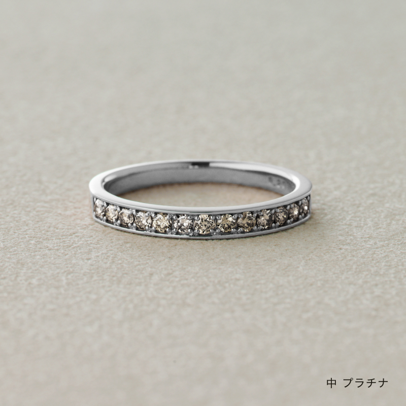 結婚指輪 叶えるレール シャンパンダイヤ プラチナ 商品画像