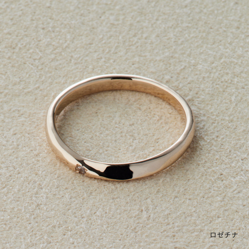 結婚指輪「SESERAGI」せせらぎ ロゼチナピンクゴールドリング