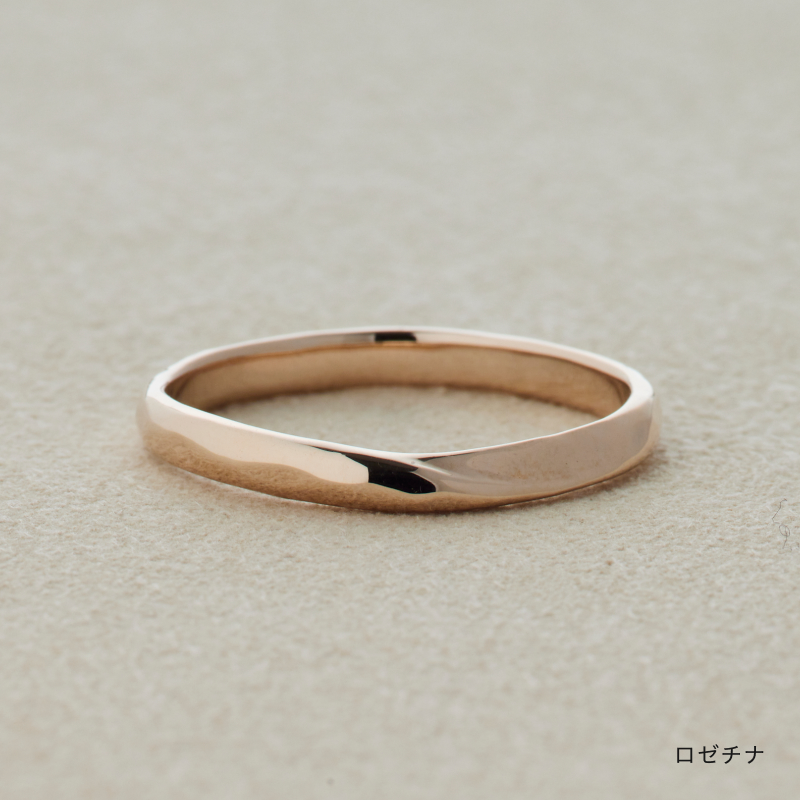 結婚指輪「SESERAGI」せせらぎ ロゼチナピンクゴールドリング