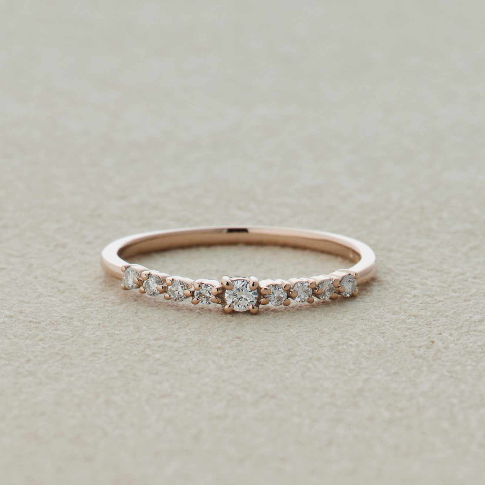 極美品‼️【Siena Rose】シエナロゼ k10 ダイヤモンド リング 9号 ANNIVERSARY ダイヤ9粒リング – SIENA ROSE