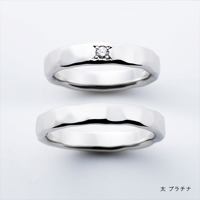 結婚指輪 商品画像 叶えるたたき プラチナ