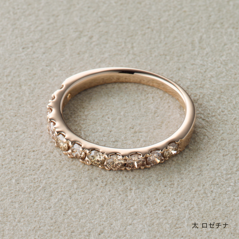 結婚指輪 叶えるツメ シャンパンダイヤ ロゼチナ 商品画像