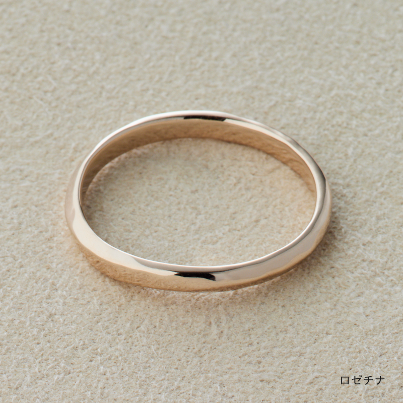 結婚指輪「YUTAKA」豊か ロゼチナピンクゴールドリング