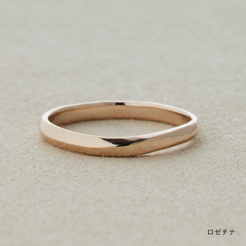 結婚指輪「YUTAKA」豊か ロゼチナピンクゴールドリング