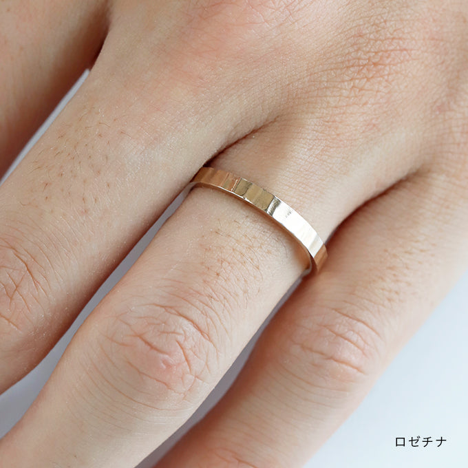 結婚指輪 誕生月木3月 ロゼチナ 着用画像