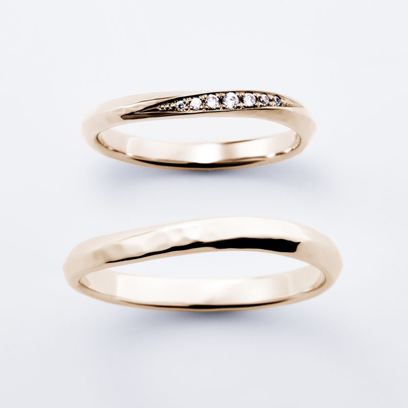 結婚指輪「YUTAKA」豊か　ロゼチナピンクゴールドリング