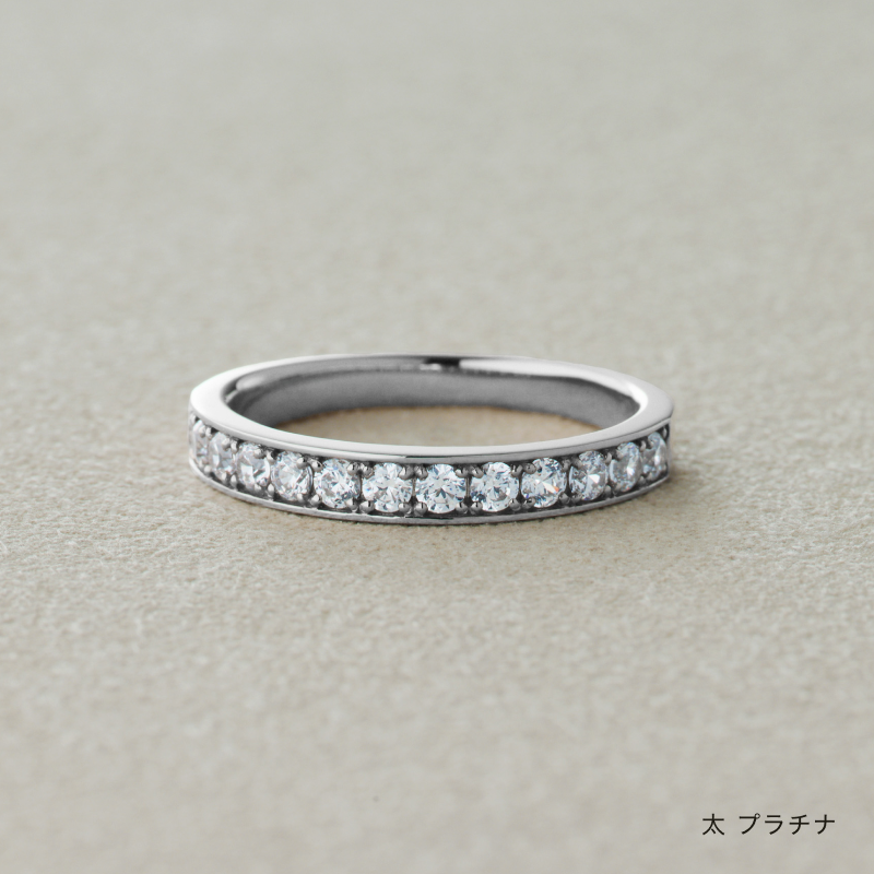 結婚指輪　叶えるレール　クリアダイヤ　プラチナ　商品画像