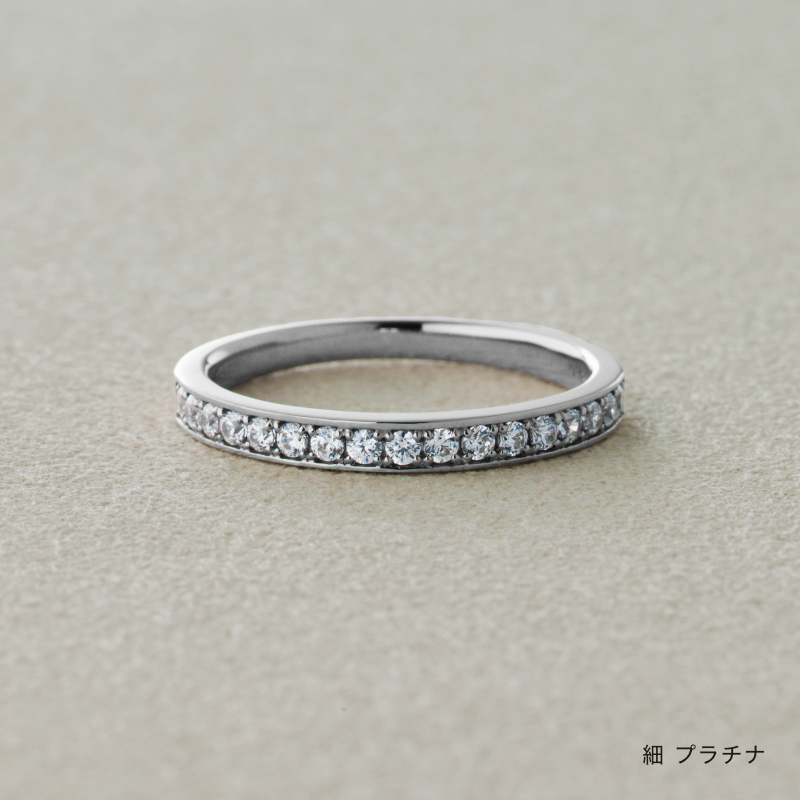 結婚指輪　叶えるレール　クリアダイヤ　プラチナ　商品画像