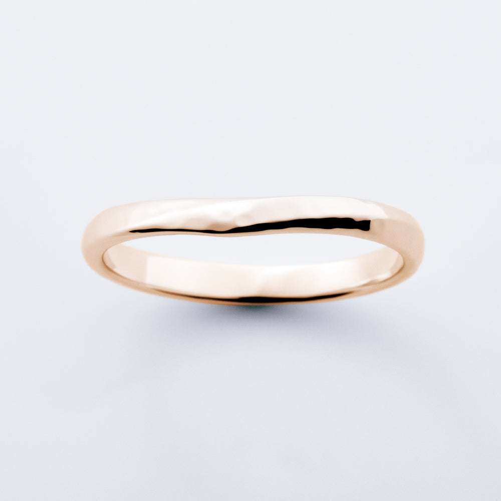 結婚指輪「MICHIRU」満ちる　ロゼチナピンクゴールドリング